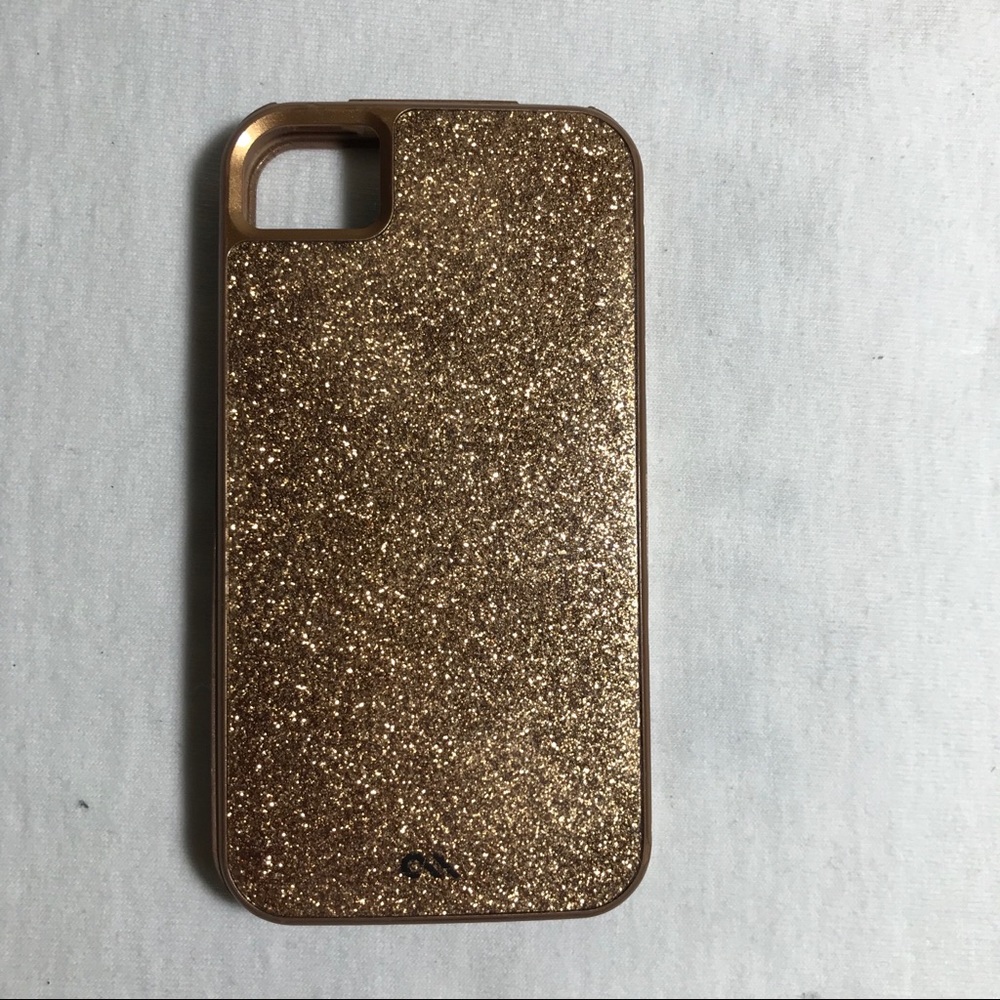 Gold glitter iPhone case